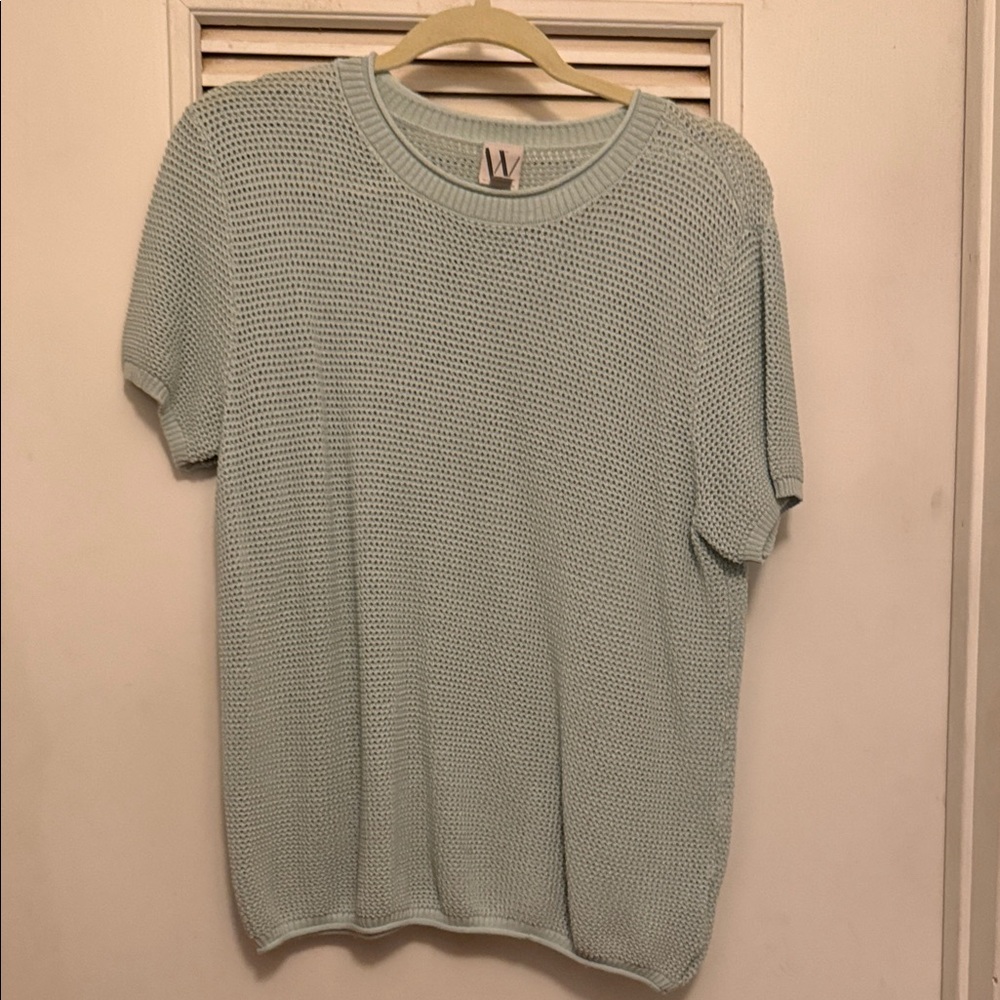 Worthington Light Blue Knit Top